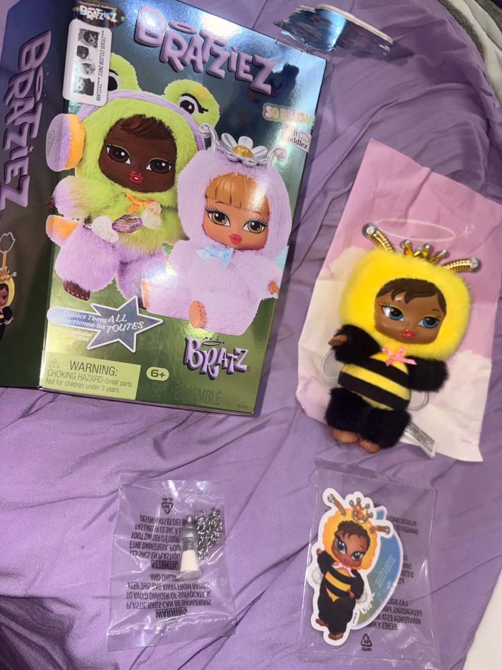 BratZie Keychain Doll - Yellow Queen Bee!